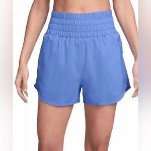 Nike Women's Blue Loose Fit Dri-Fit Training Athletic Shorts Small